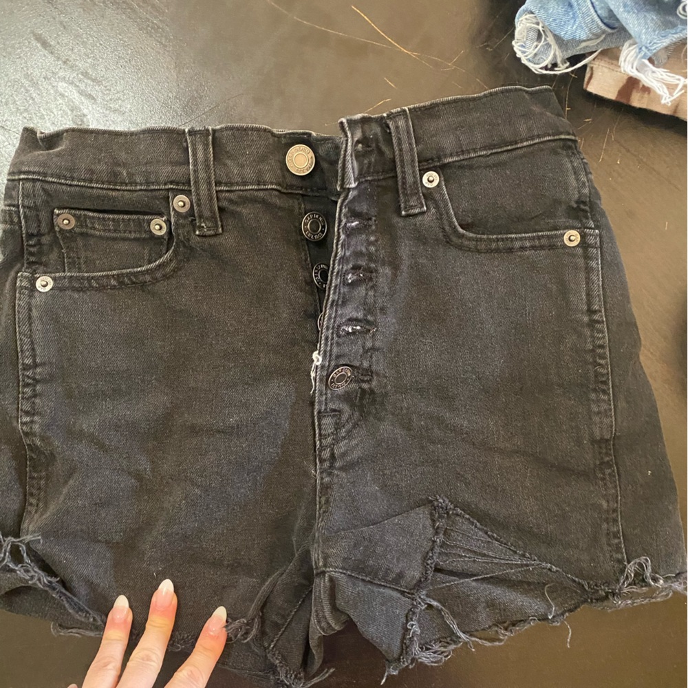 Button up Jean shorts